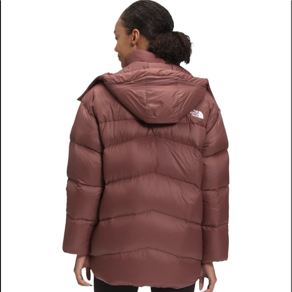 The North Face Women’s Palomar Down Parka Coat Marron Purple Size Medium New - Picture 2 of 13